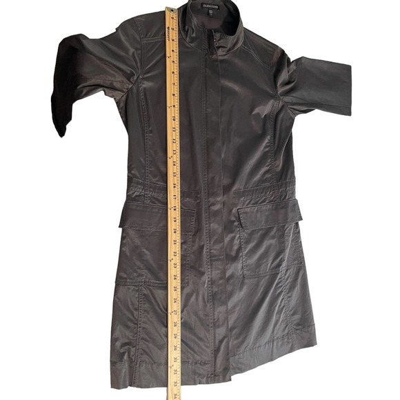 Eileen Fisher Satin Sheen Trench Coat size xsmall - Picture 5 of 8